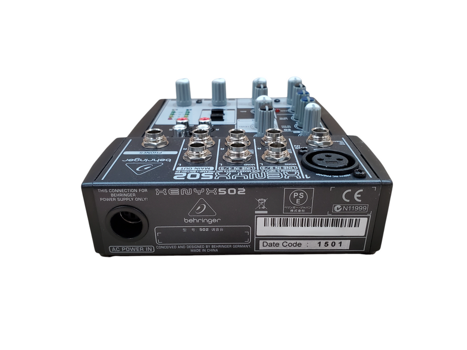 Xenyx 502 Premium 5-Input 2-Bus Mixer w/ Power Supply