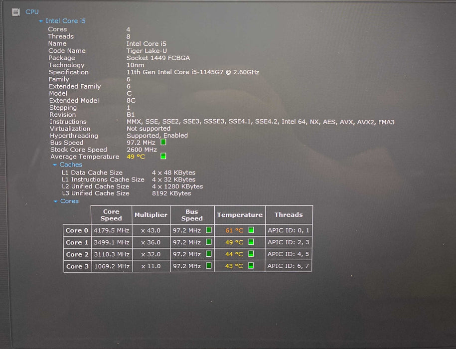 Dell Latitude 9420 2K TOUCH Core i5-1145G7 vPRO 16GB RAM 256GB SSD READ  Lap200