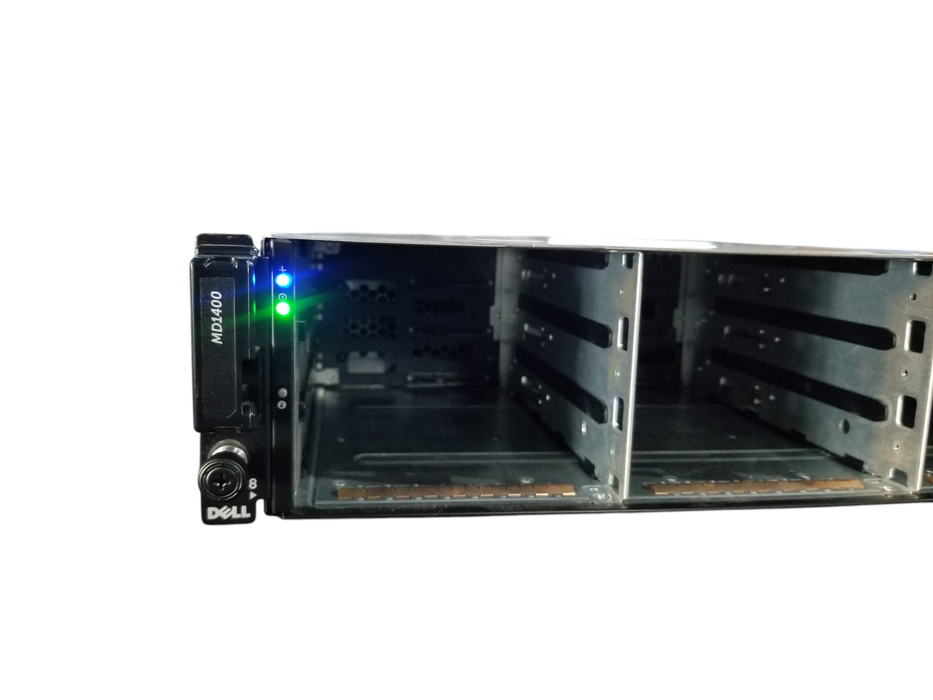 Dell PowerVault Storage MD1400 w/ 2x 12G-SAS-4 EMM Controllers 2x 600W PSUs