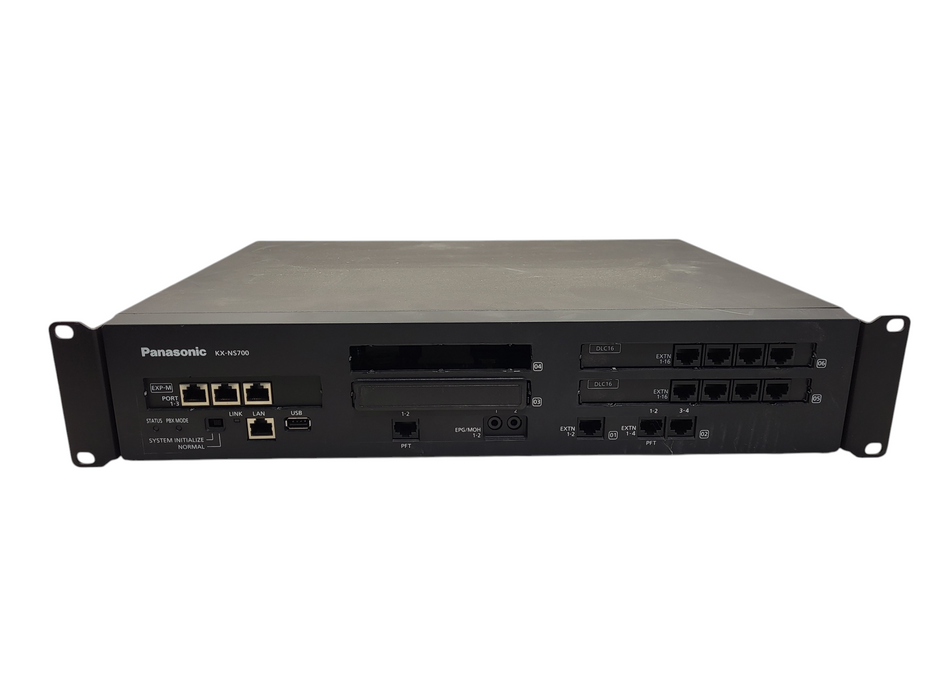 Panasonic KX-NS700 Expansion Cabinet Unit w/ 2x DLC16, EXP-M Cards $