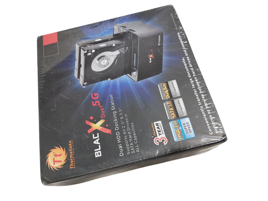 Thermaltake Blac X Duet 5G Dual HHD Docking Station 2.5"&3.5" SATA Harddrives =