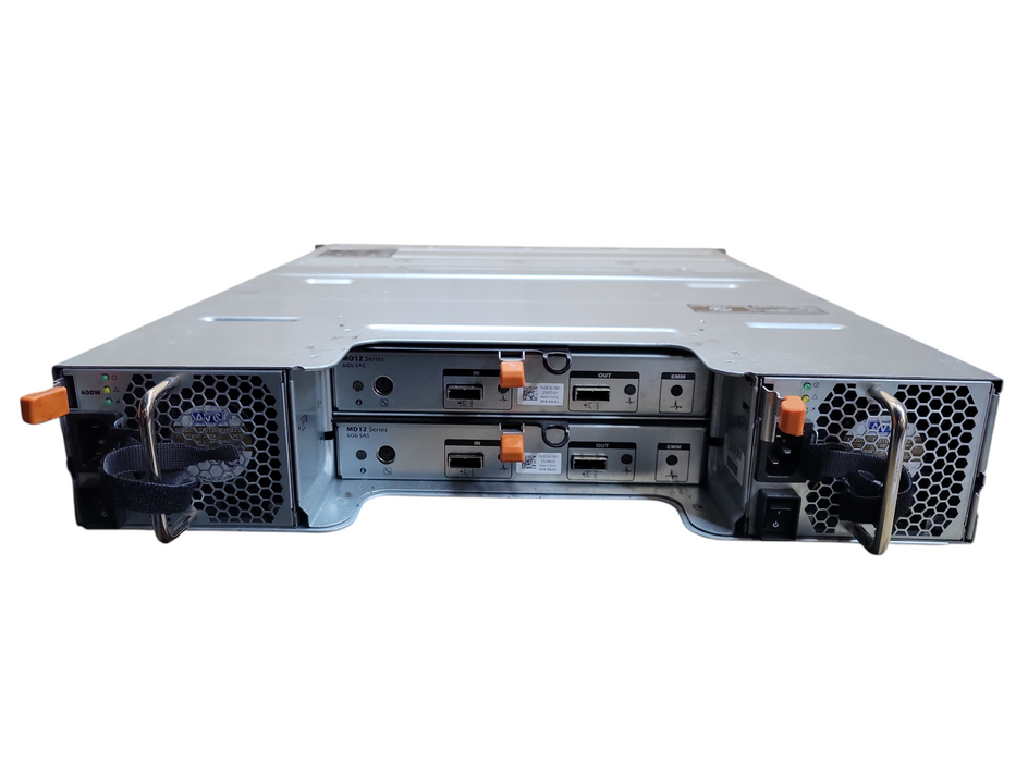 Dell PowerVault MD1200 E03J Storage W/ 2x 600W PSU + 2x MD12 Module !