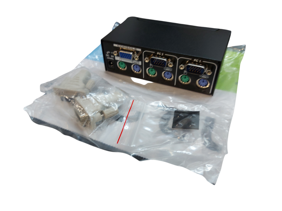 LOT 3x StarTech.com (SV231) 2-Ports External KVM Switch PS/2 Q