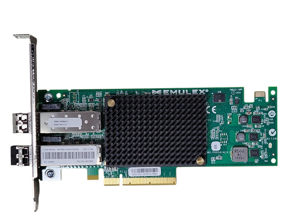 IBM 49Y7952 Emulex Dual-Port 10GB PCIe Fabric Network Adapter, FH Bracket Q_