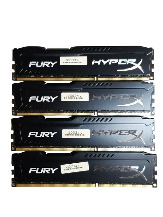 Kingston 32GB (4x8GB) HX316C10FBK2/16 FURY HyperX DDR3 Desktop RAM