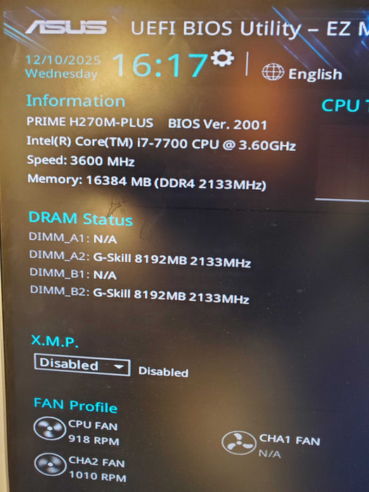 Custom PC | Asus Prime H270M-PLUS  i7-7700, 16GB DDR4 256GB SSD NO OS