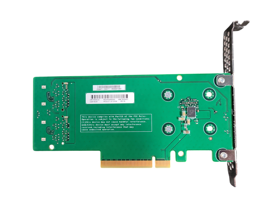 HP 759505-001 SATA M.2 Dual Drive PCIe Riser Card High Profile Bracket !