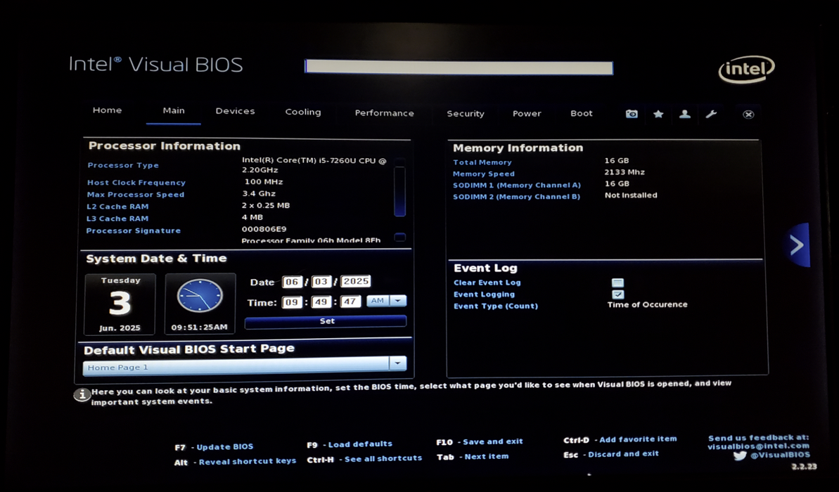 Intel NUC7i5BNK Mini PC Core i5-7620U 16GB DDR4 - No HDD