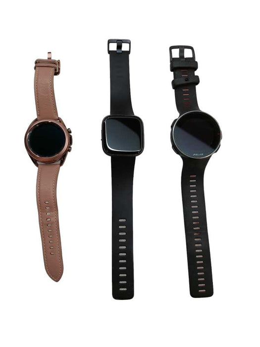 Bundle of 3 Smart Watches (Mixed Brands) , Samsung Galaxy, Polar, Fit Bit =