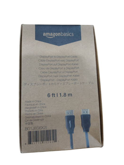 Amazon Basics DisplayPort to DisplayPort 6 ft Q