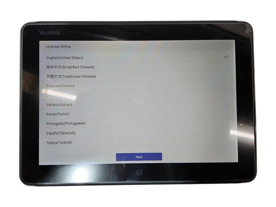 Yealink RoomPanel Meeting Room Scheduling Panel for Microsoft Teams