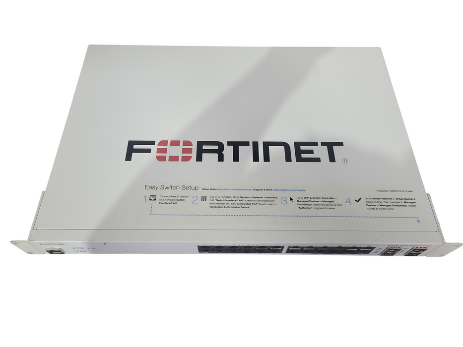 Fortinet FortiSwitch FS-224D-FPOE Layer 2/3 Switch PoE+ 370W 24x GE Port SFP+ !