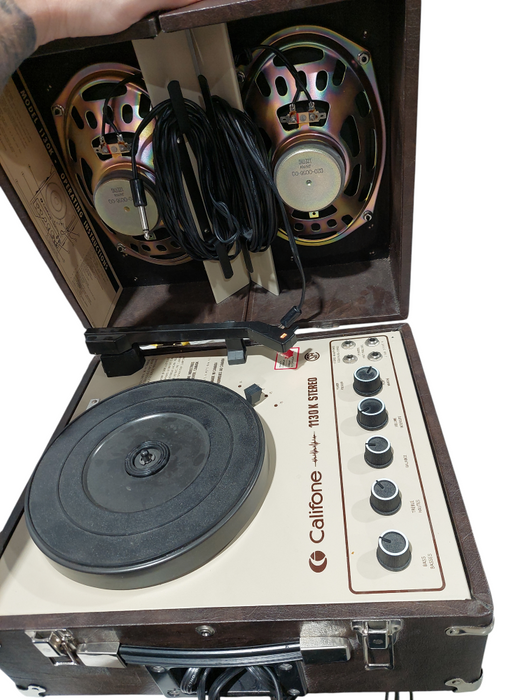 Califone 1130 K Stereo Record Player All in One with Speakers  =