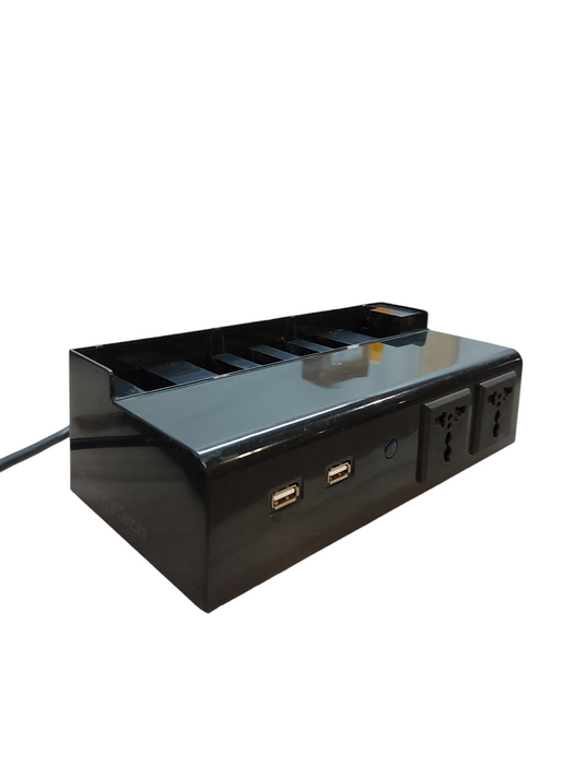 ChargeTech Power Strip Charging Station CS6-BLACK - Read Description