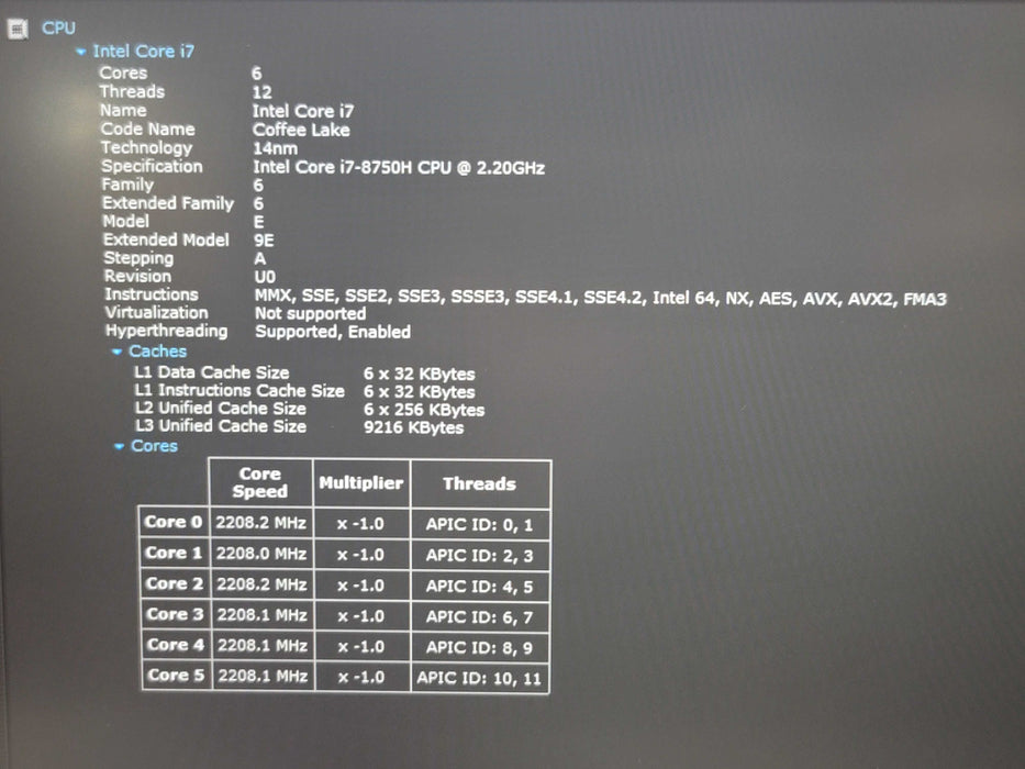 MSI GF63 Thin Gaming i7-8750H 16GB DDR4 GTX 1050 256GB SSD β Lap200