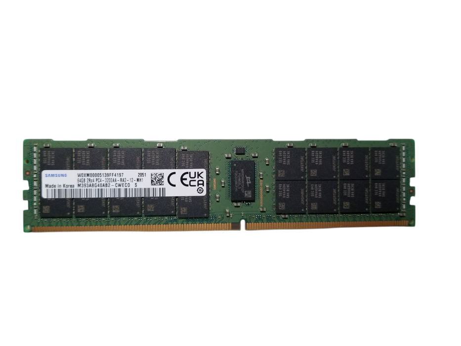Samsung 64GB DDR4 2Rx4 PC4-3200AA-RA2-12-MH1 | DDR4 Server Memory Q