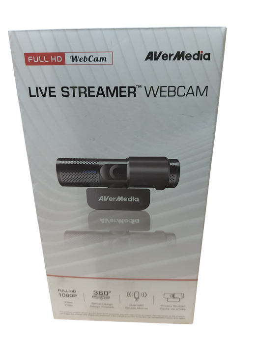 AVerMedia PW313 Live Streamer CAM 313 1080P Streaming Webcam Dual Mic