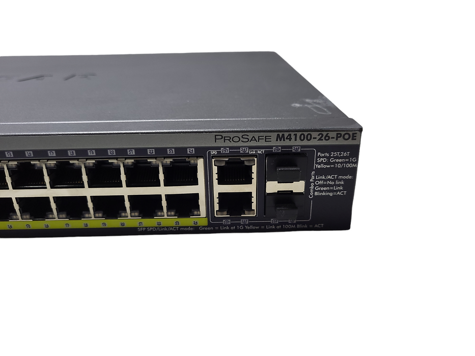 NetGear PROSAFE M4100-26G & M4100-26-POE 26-Port Ethernet Switch $