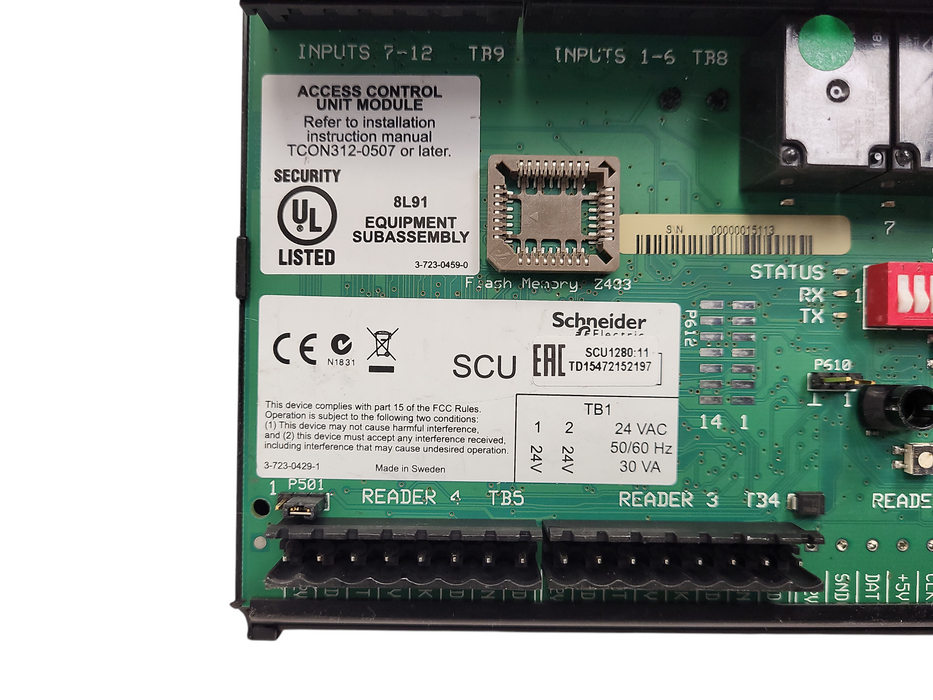Schneider Electric SCU1284 Access control module READ $