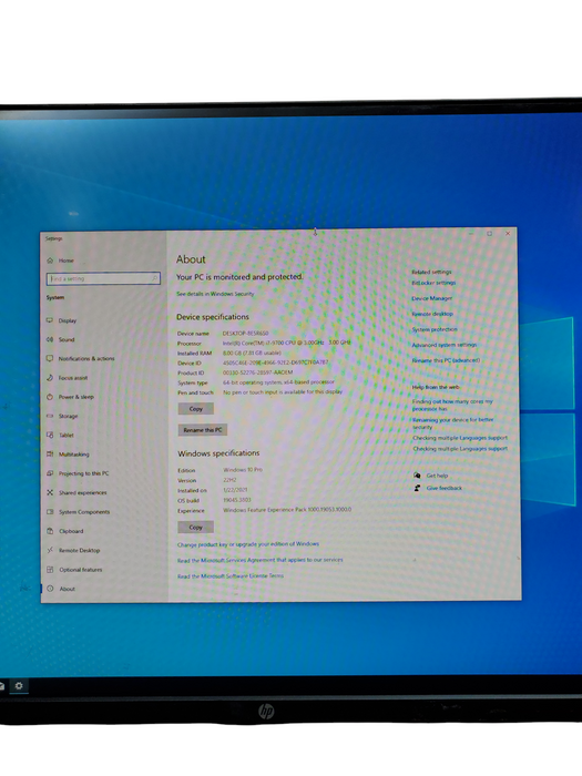 Dell OptiPlex 3070 SFF Core i7-9500@3.0GHz 8GB DDR4 256GB SSD
