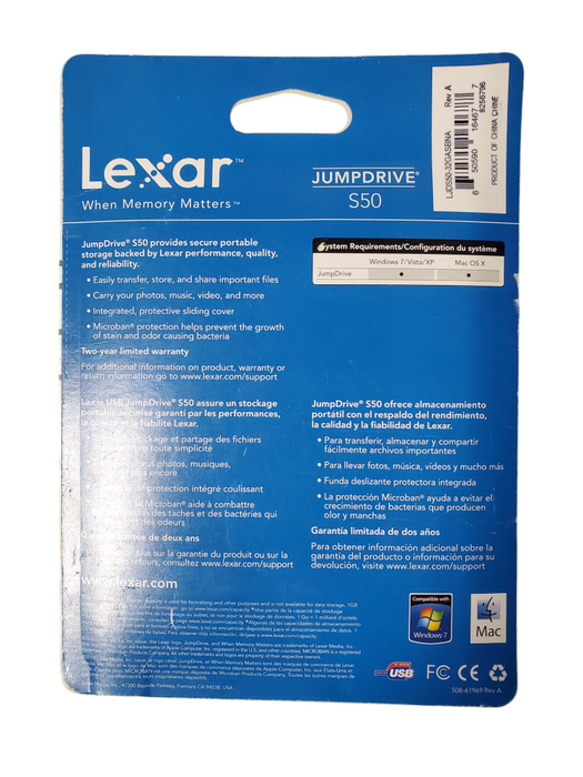 Lexar JumpDrive S50 32GB USB Memory Flash Drive