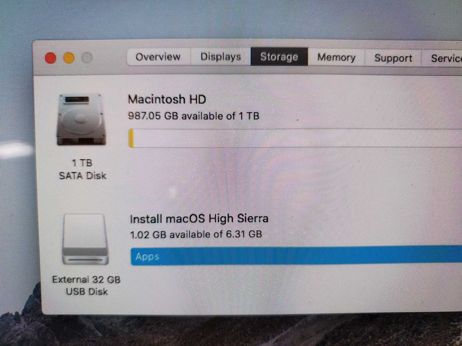 Apple iMac A1312 2011 Intel i5 2400 3.10GHZ 27" 4GB 1TB HDD OSX High S