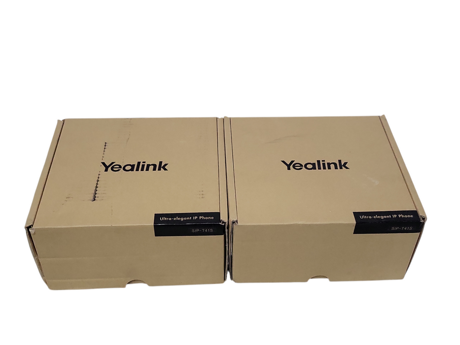 Lot of 2x Open-Box 3141018040806444 Yealink Ultra Elegant IP Phone SIP-T41S _