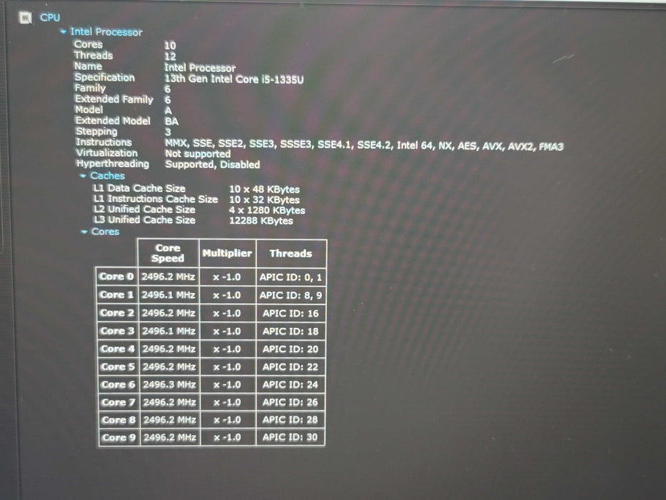 Dell Latitude 5440 i5-1335U 16GB DDR4 256GB NVMe β Lap200