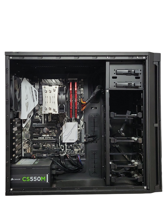 Custom/Asus Tower PC, Core I7-7700 3.60GHz, 32GB DDR4, 550W PSU, READ _