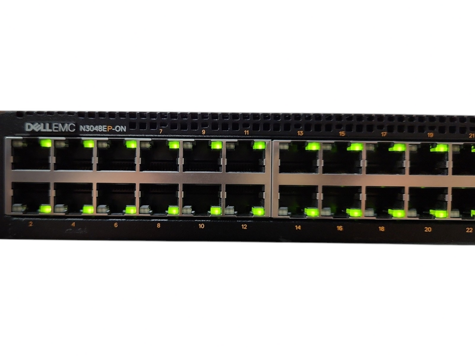 Dell EMC N3048EP-ON 48x 1GbE Managed PoE+ Switch w/ 1x 1100W PSU