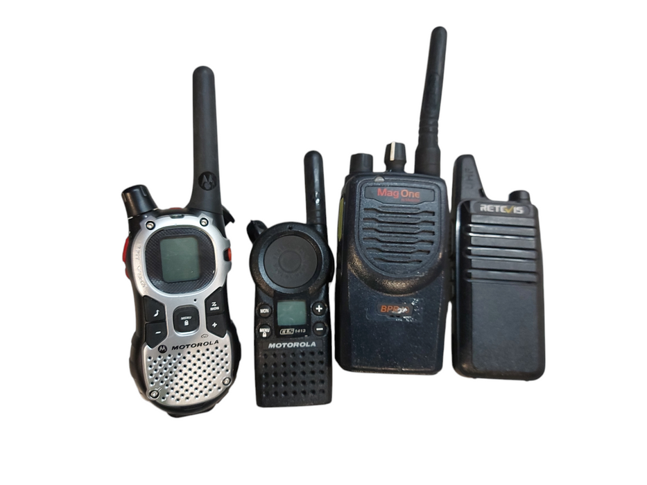 Lot 4x Radios- Assorted Brands and Models- See Pics For Details