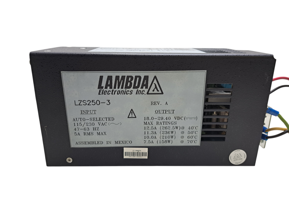 LAMBDA ELECTRONICS LZS-250-3 Regulated Power Supply MAX 12.5A Output )