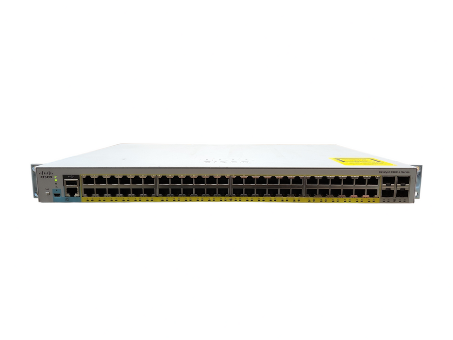Cisco WS-C2960L-48PS-LL V01 48-Port Gigabit PoE Network Switch
