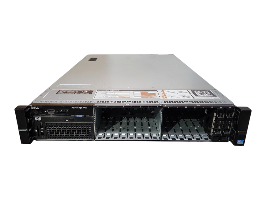 Dell PE R720 2U 16x2.5", Xeon E5-2650 0 2.00GHz, 32GB RAM, H710P Mini, No HDD