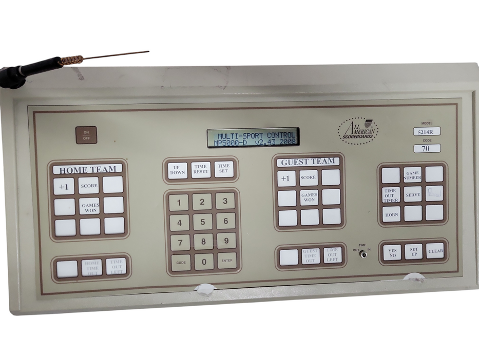 ALL American Scoreboards C5000RB Control MP-5000RB console, READ _