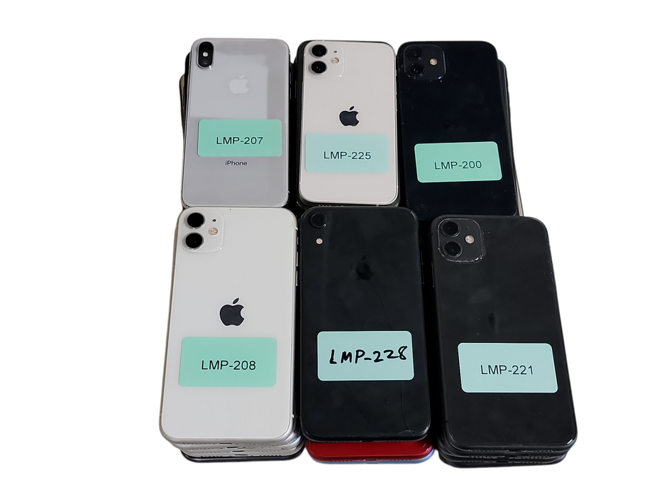 Lot of 30x Apple iPhone [X to 12 | Locked | A/B Condition][LMP-9] (