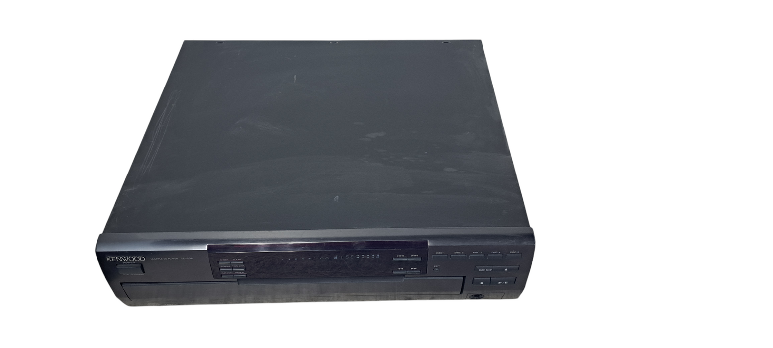 Kenwood Audio Model CD-204 5 CD Changer Compact Disc Player W/Remote