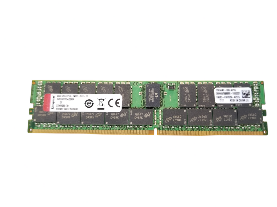 Kingston 32GB DDR4 RAM 2Rx4 PC4-2400T-RB1-11 DDR4 Server RAM Q