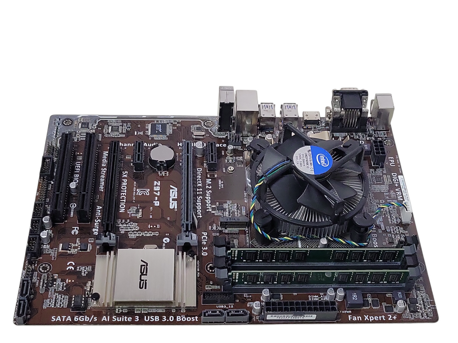 ASUS Z97-P Desktop Motherboard LGA 1150 w/ Core I5-4460 CPU and 16GB RAM _