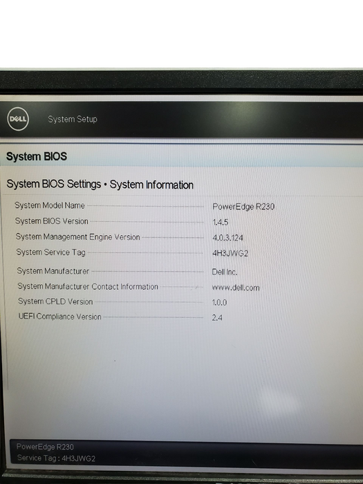 Dell PowerEdge R230 - Xeon E3-1220 v5 64GB RAM NO HDD 250W PSU
