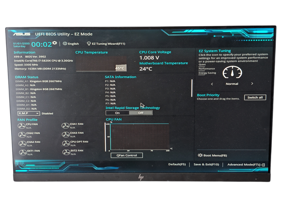 ASUS X99-A Intel Core i7-5820K 16GB DDR4 RAM  -