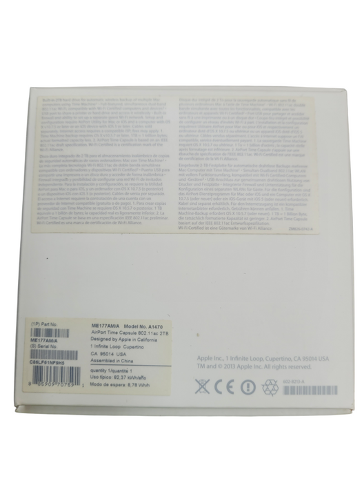 Apple A1470 Airport Extreme Time Capsule 2TB 802.11ac