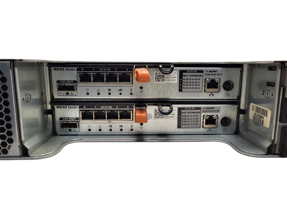 DELL PowerVault MD1200 E03J Storage Array w/  iSCSI 4-Port Controller Module Dell P/N: 0770D8 $