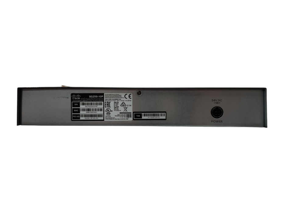 Cisco 250 Series SG250-10P Switch SG250-10P-K9 V03, Factory Reset