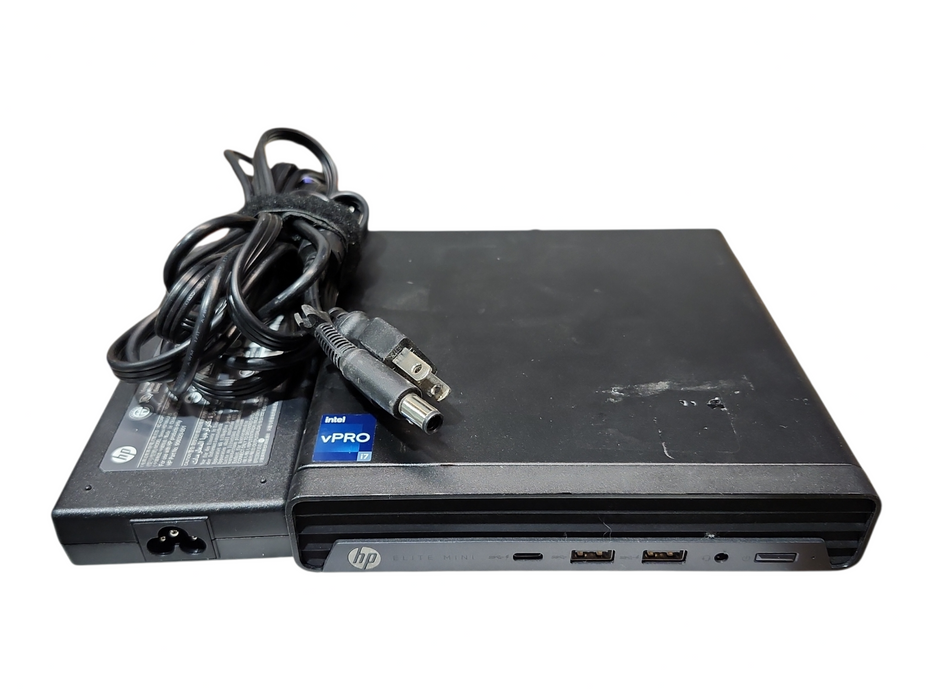 HP Elite Mini 800 G9 Desktop PC, i7-12700T, 16GB DDR5, 512GB NVMe, 120W PSU