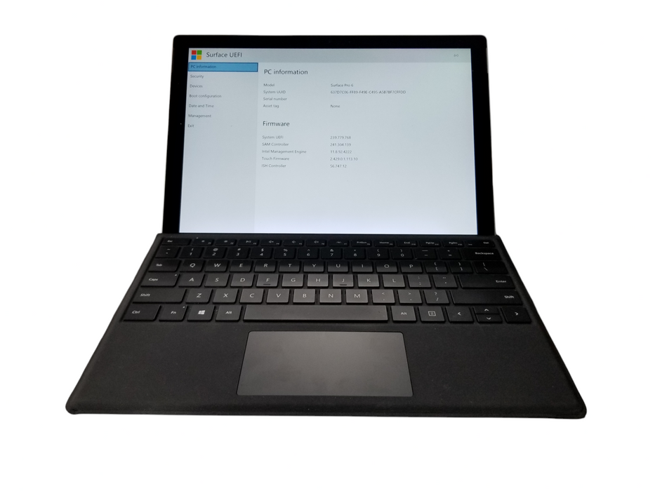 Microsoft Surface Pro 6 1796 | i5-8350U | 8GB RAM | 256GB SSD W/ Keyboard