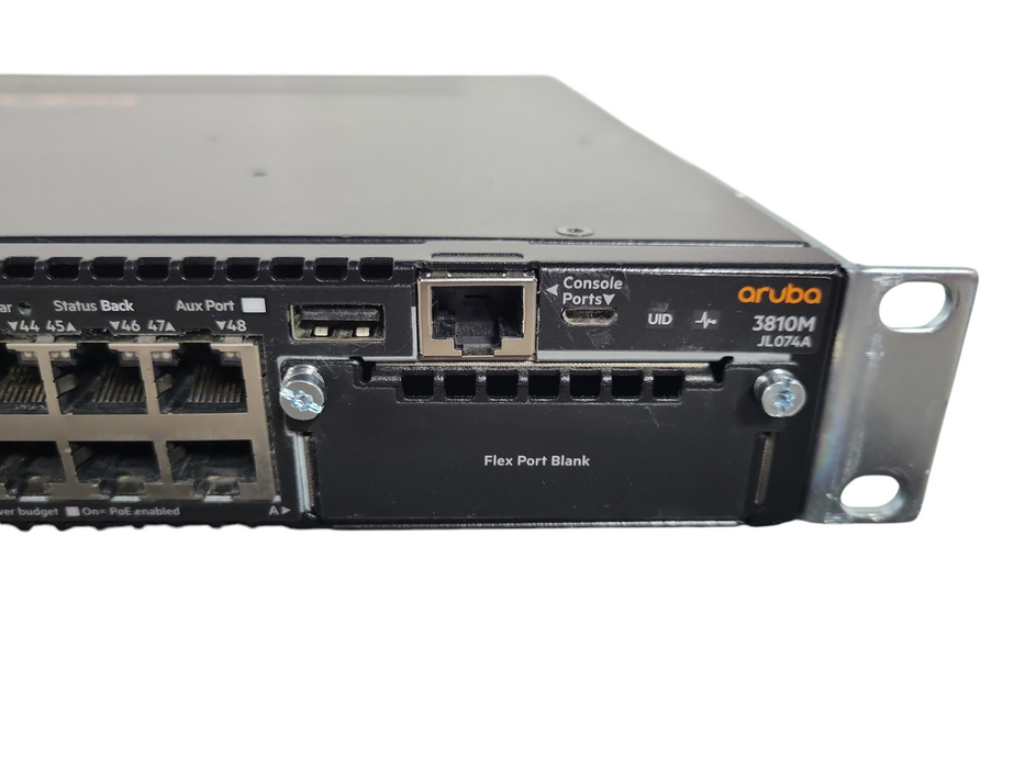 HPE Aruba 3810M JL074A, 48-Port Gigabit PoE+ 1-Slot Switch, 2x PSU  !