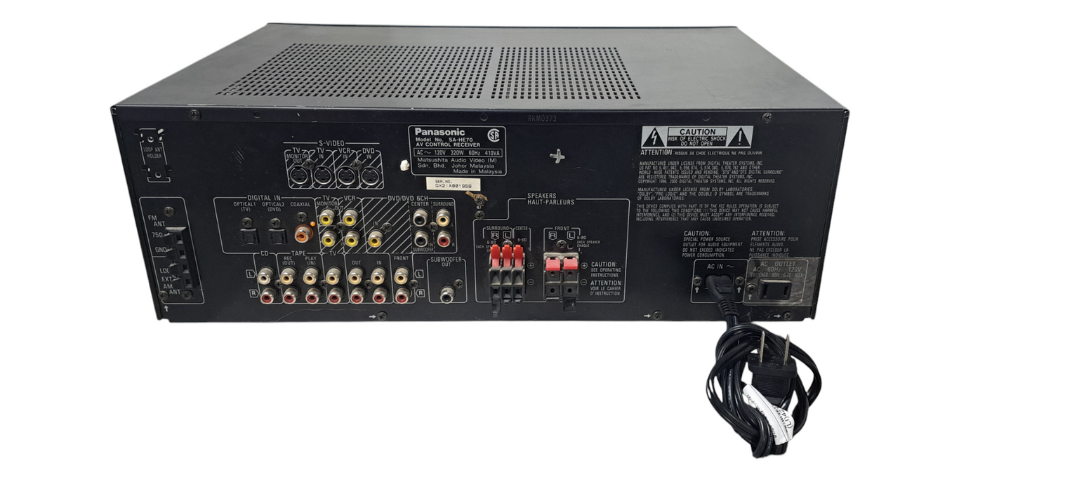 Panasonic SA-HE70 A/V 5.1 Stereo Receiver