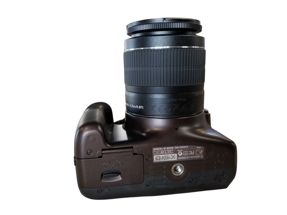 Canon EOS Rebel T3 SLR Camera with EFS 18-55mm Lens - Black / Brown *READ* Q