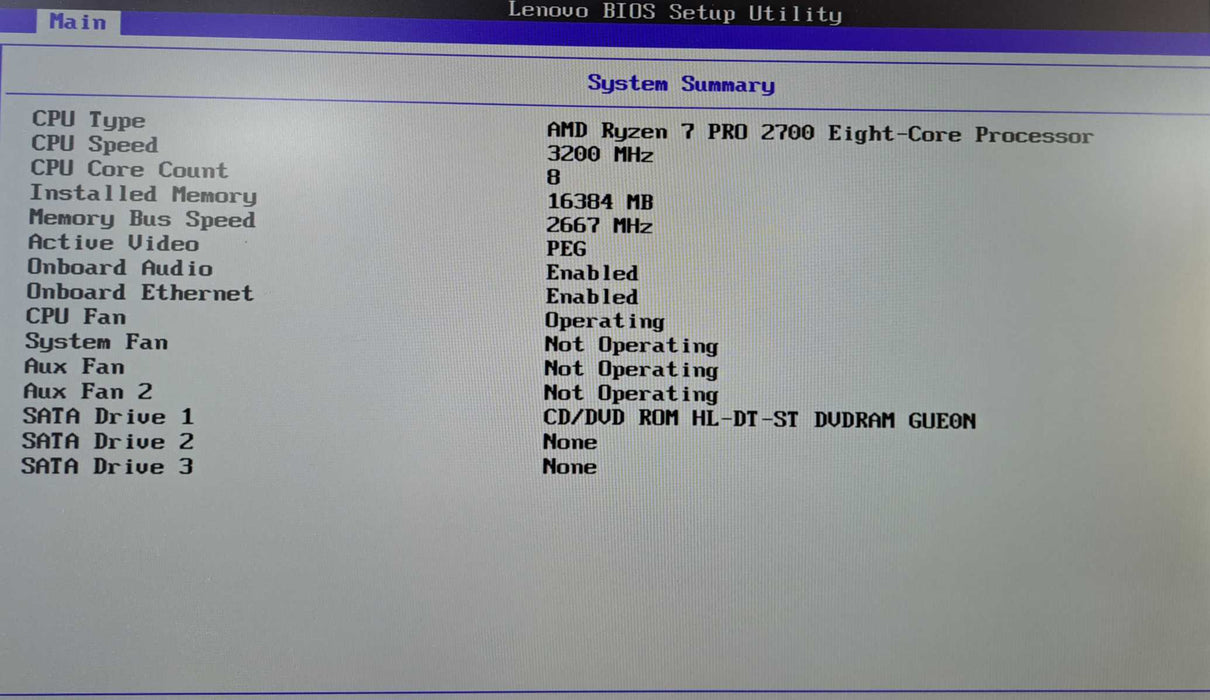 Lenovo ThinkCentre M725s | Ryzen 7 PRO 2700, 16GB DDR4, P400, No HDD/OS )